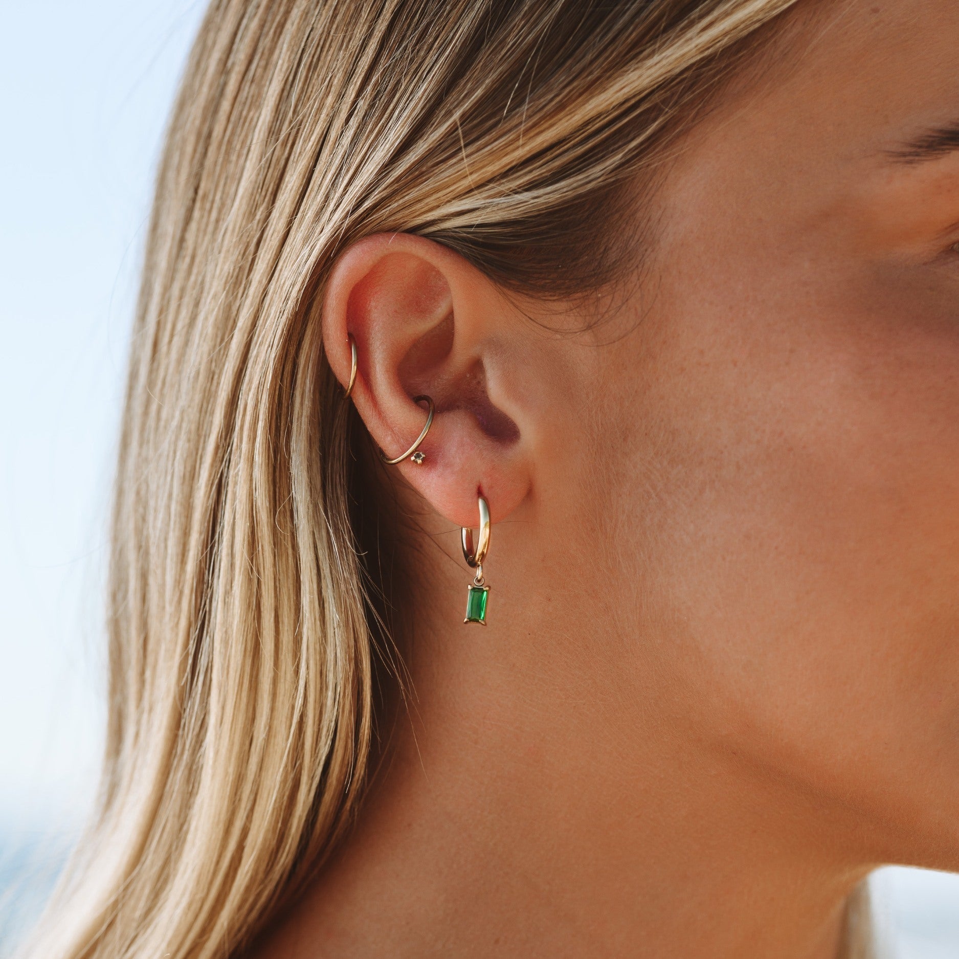 Liana Sea Glitter Earrings - Radiant Sea-inspired
