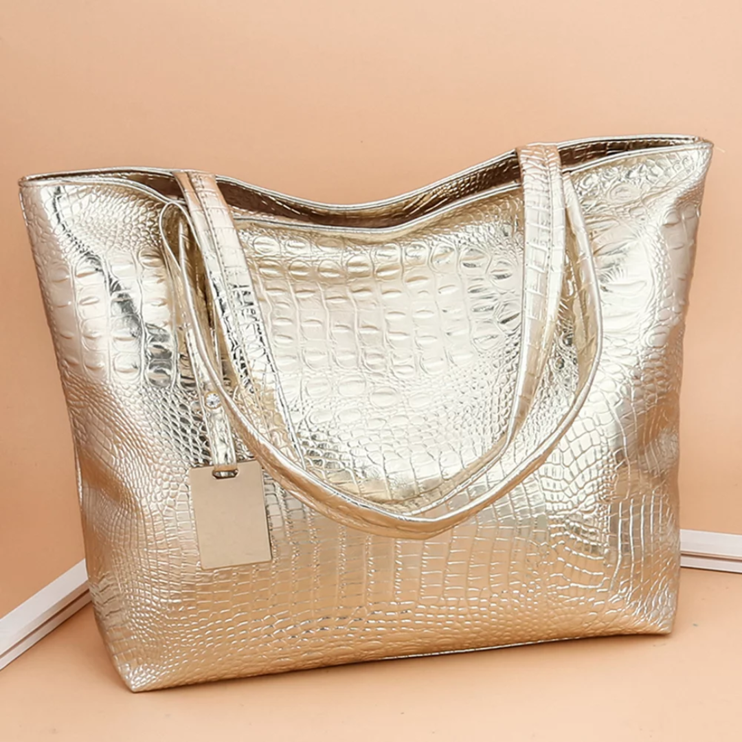 IsabellaBag - Luxury Shoulder Bag with Crocodile Print