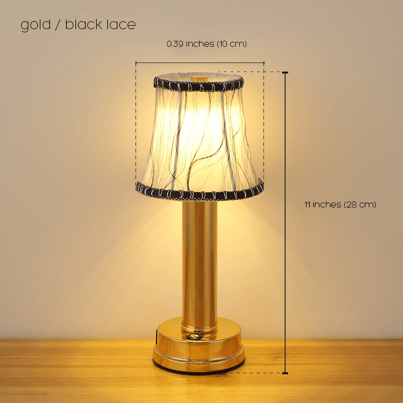 Wireless Elegance: Luxurious Dimmable Fabric Table Lamp