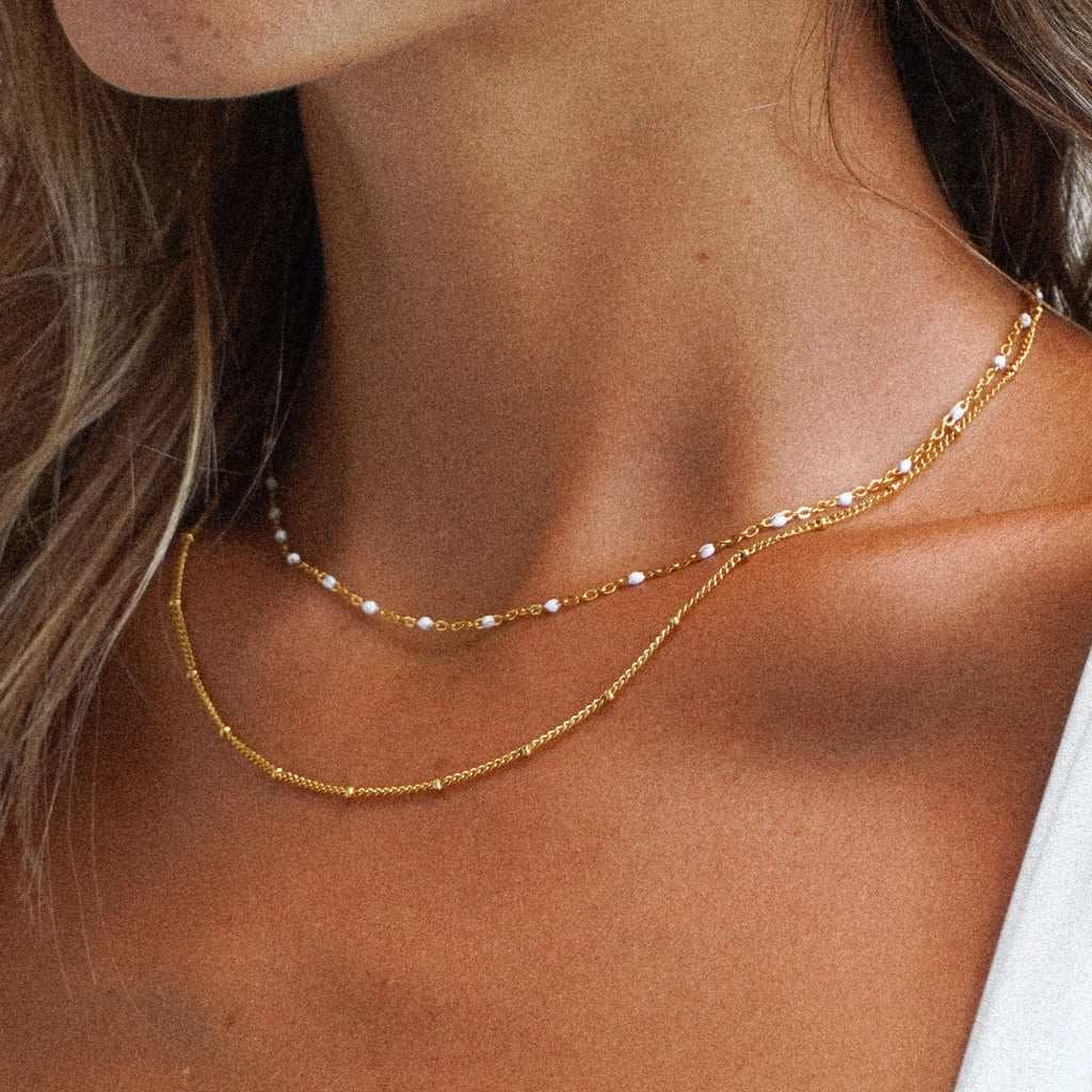 Amara Double Beaded Choker - Elegant and Unique!