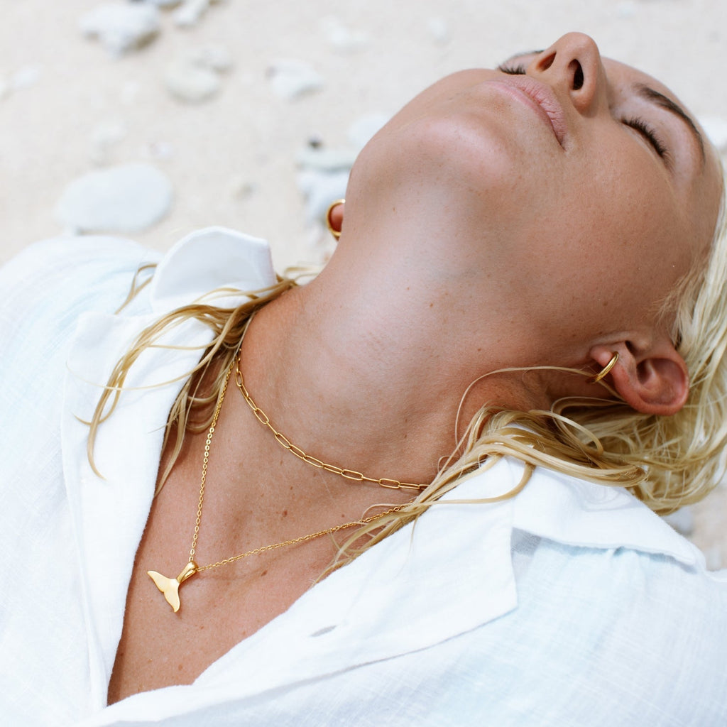 Elegant Elara Whale Tail Necklace