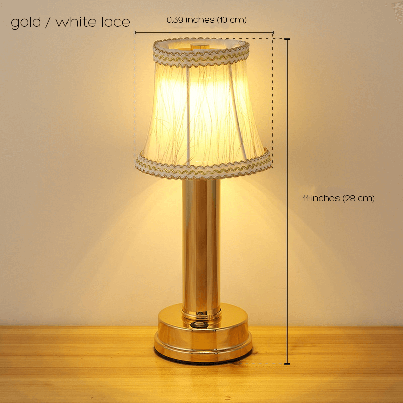 Wireless Elegance: Luxurious Dimmable Fabric Table Lamp