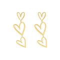 TripleHeart Earrings - Elegant & Trendy Earrings