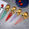 Gold & Silver 24-Piece Cutlery Set for Luxury Dining