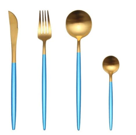 Gold & Silver 24-Piece Cutlery Set for Luxury Dining
