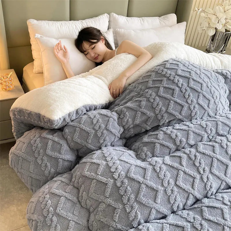 SereneSleep Winter Duvet Cover - Luxurious Cashmere Fleece Duvet for Ultimate Winter Comfort