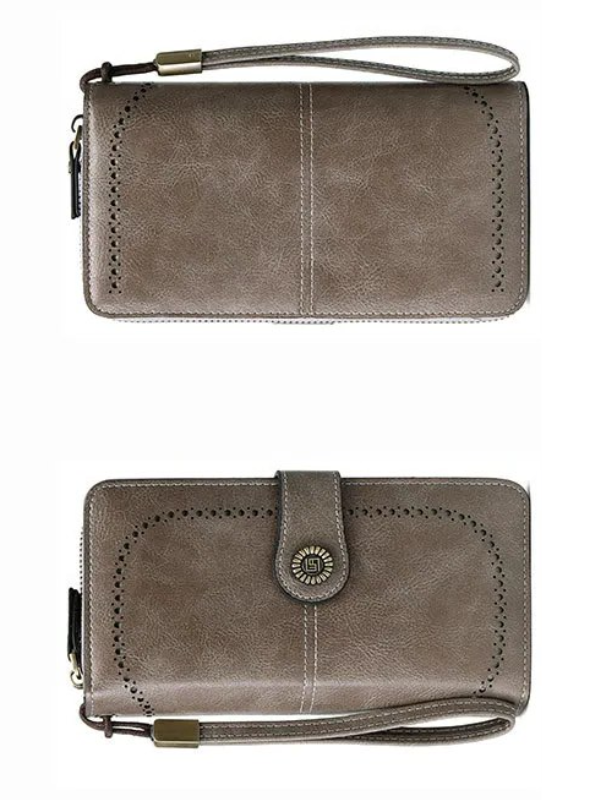 LeatherMax - Stylish Leather Wallet with Wrist Strap