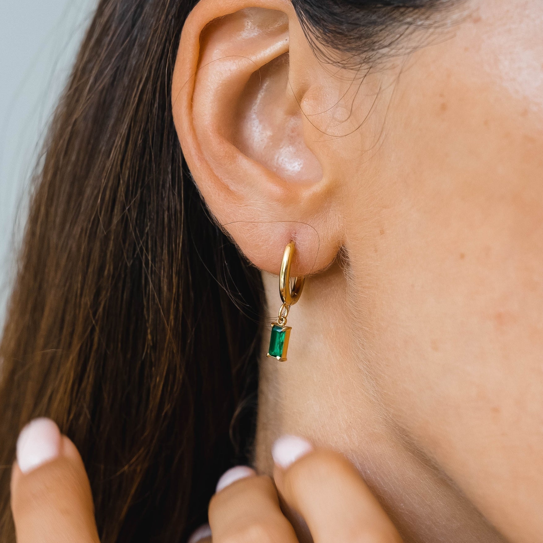 Liana Sea Glitter Earrings - Radiant Sea-inspired