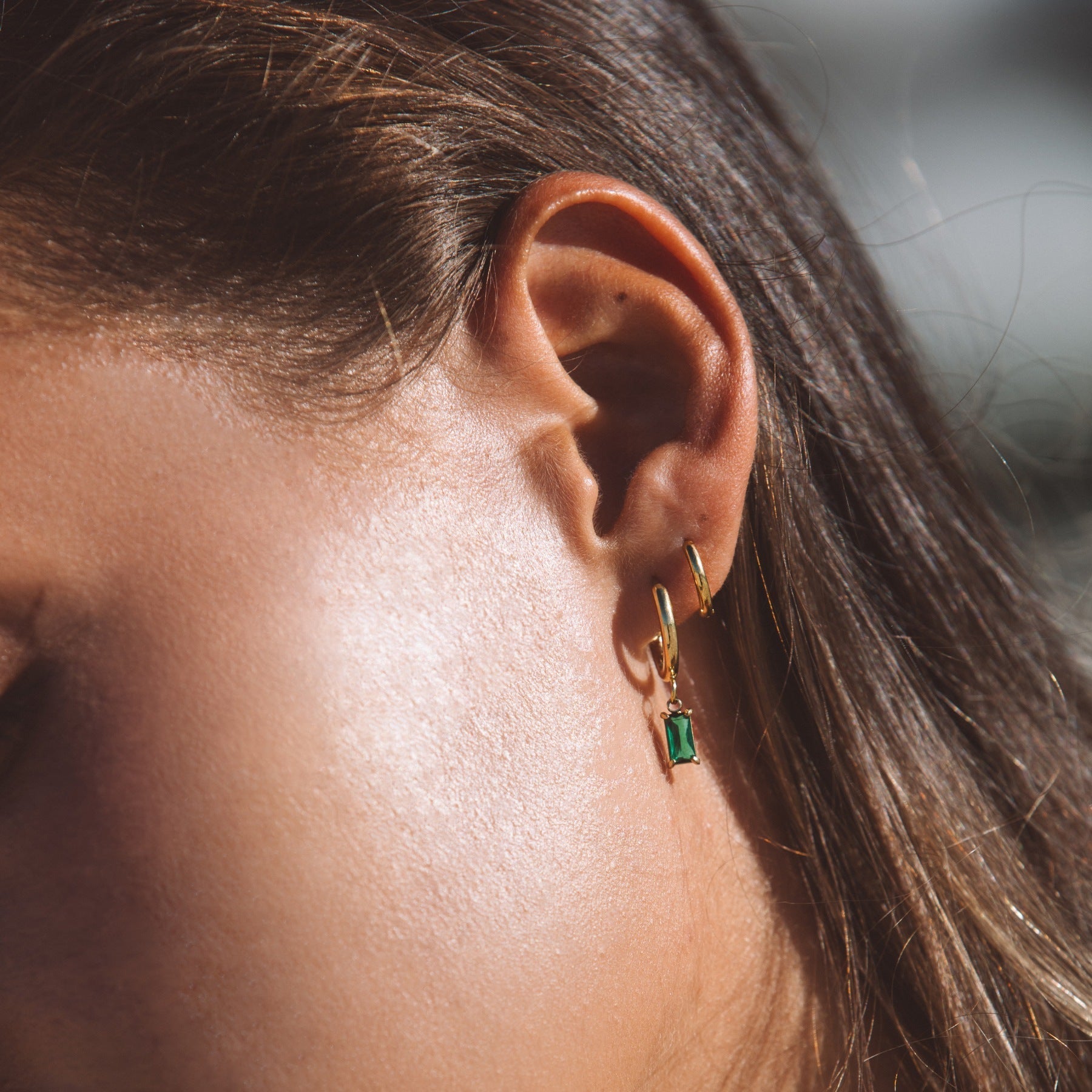 Liana Sea Glitter Earrings - Radiant Sea-inspired