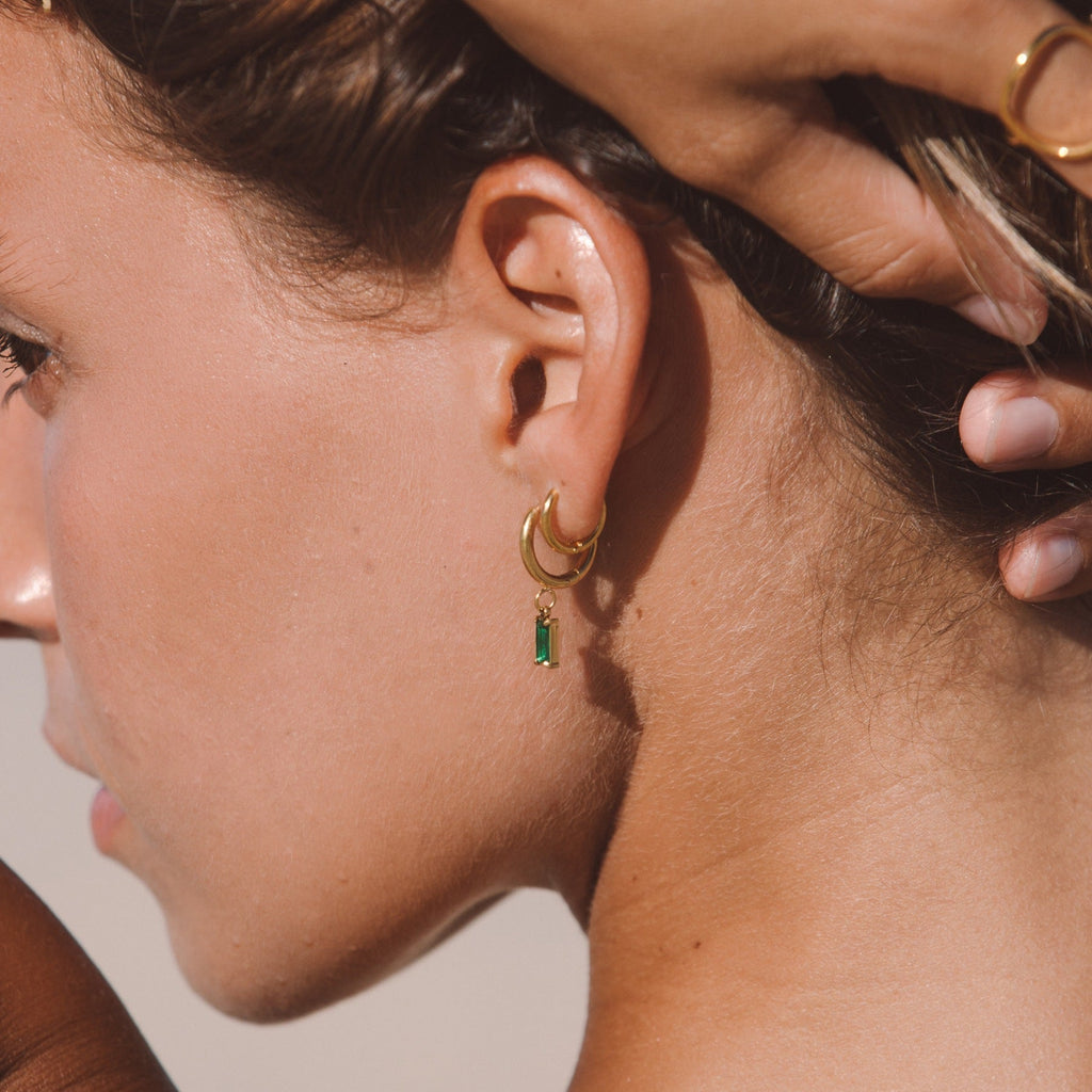 Liana Sea Glitter Earrings - Radiant Sea-inspired