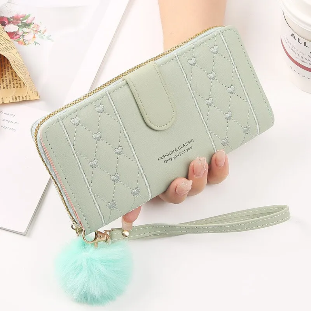 EmbroiWallet - Elegant Wallet with Wrist Strap