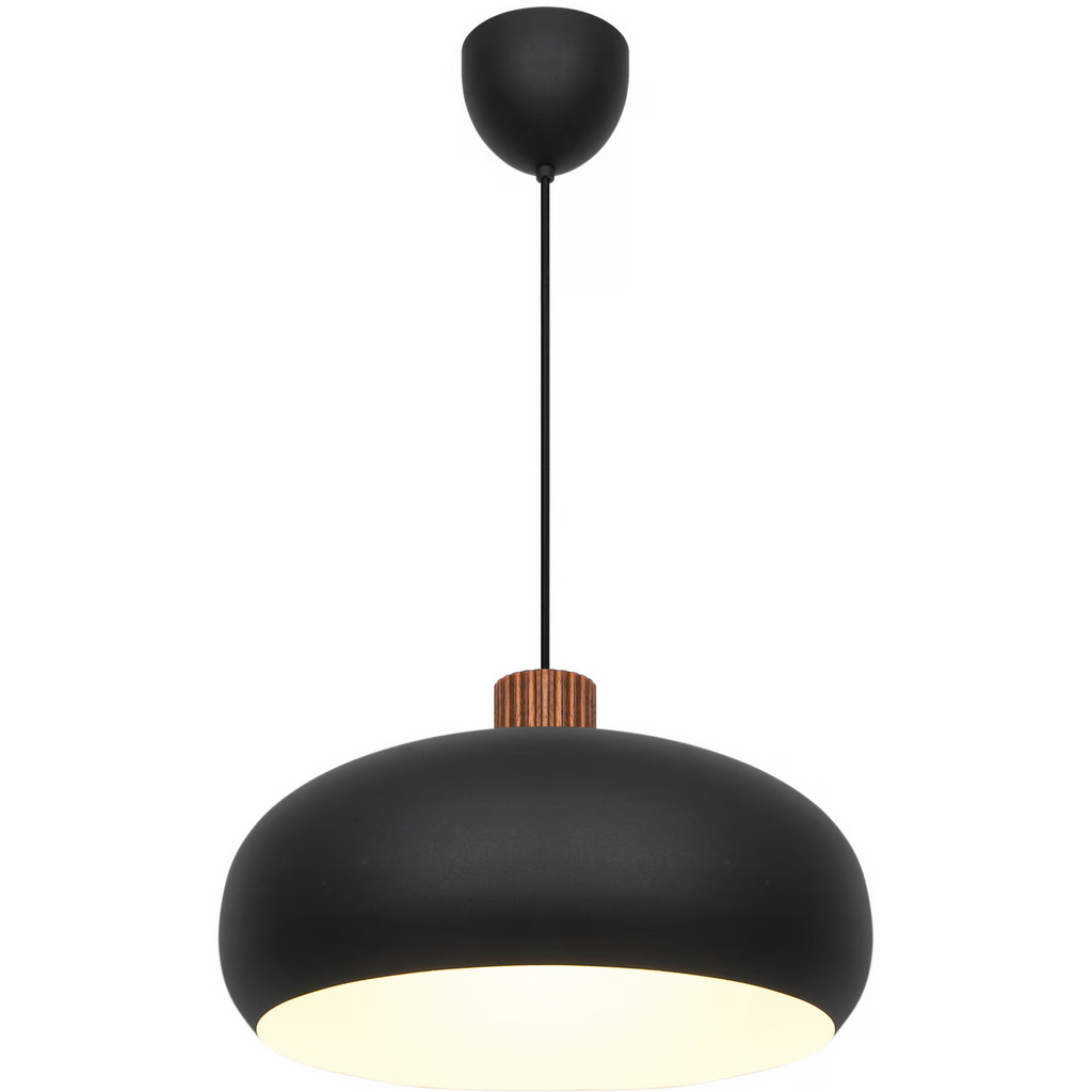 Aurelio Design Light – Black Wooden Pendant Lamp E27