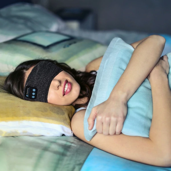 SnoozeMelody - Noise-Cancelling Bluetooth Sleep Mask for Peaceful Nights