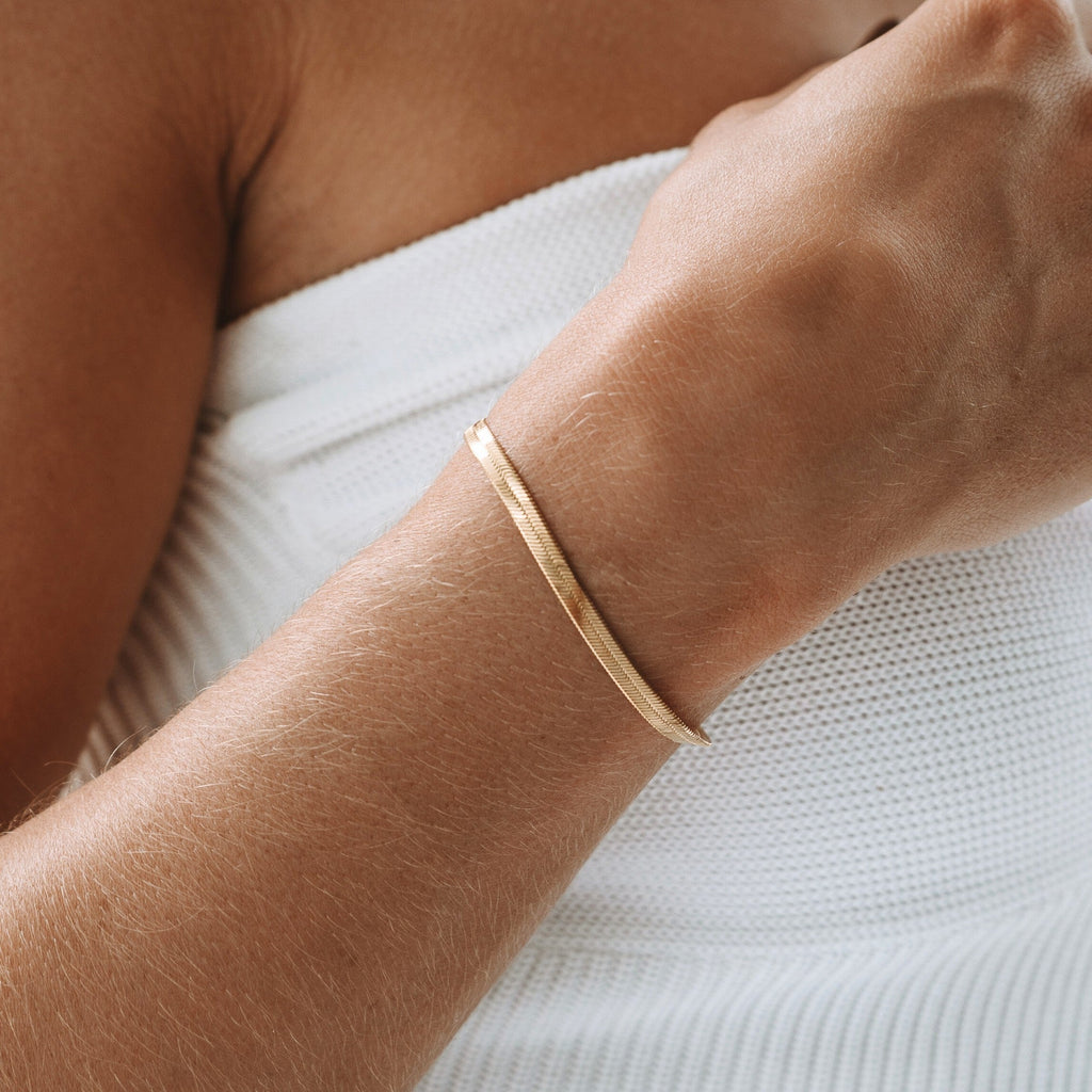 Elegant Lana Herringbone Bracelet