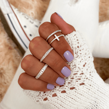 Elegante Dubbele Kruisring - Celeste