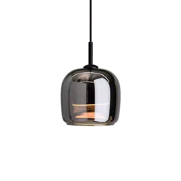 MidnightShine Lamp - Modern Black Glass Design Pendant Light