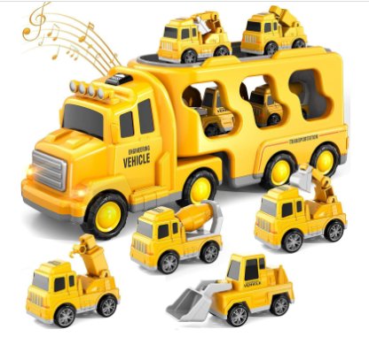 CityBuilder Set - Toy Truck Set with Lights & Sounds