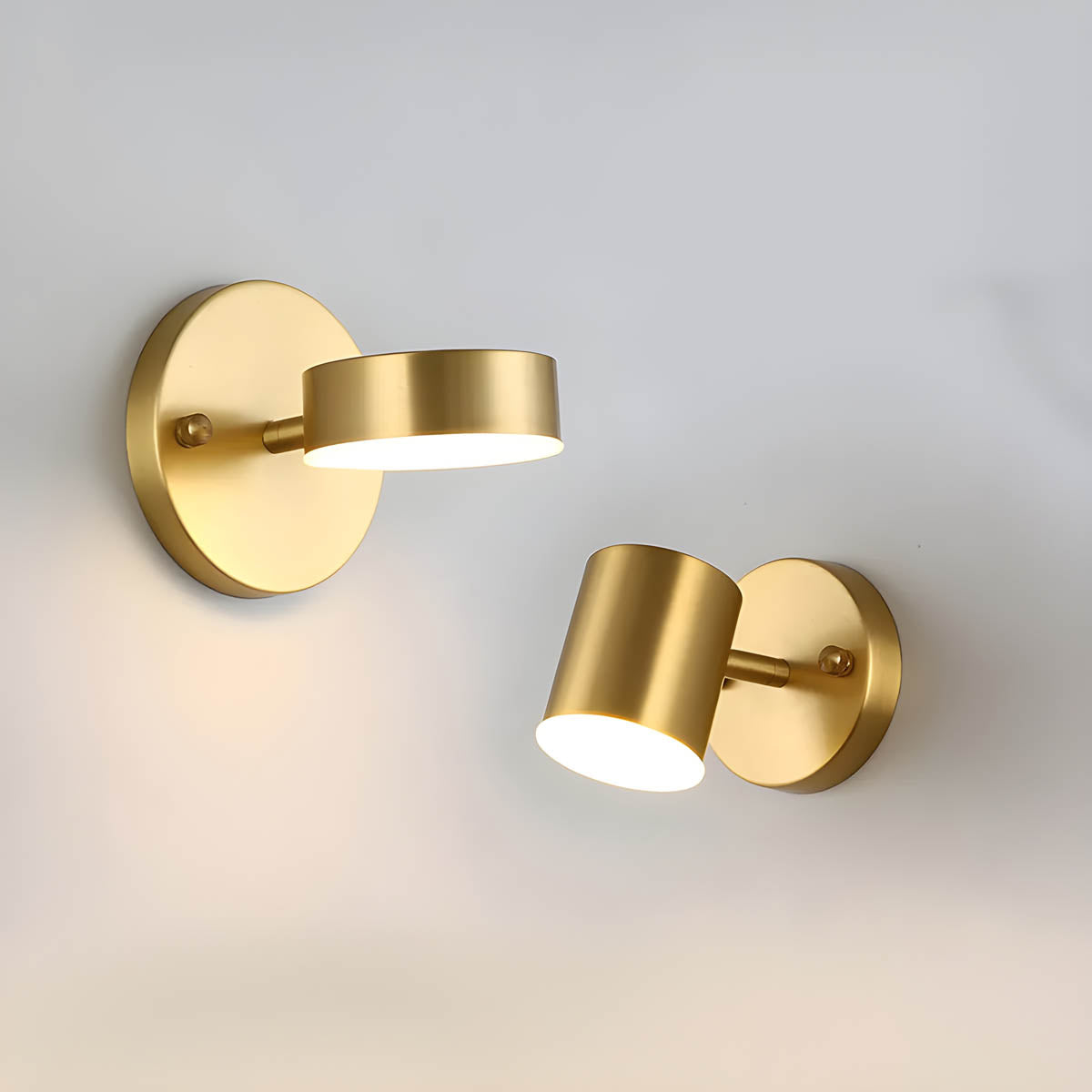 Elegante Scandinavische Koper LED Wandlampen voor Stijlvolle Verlichting