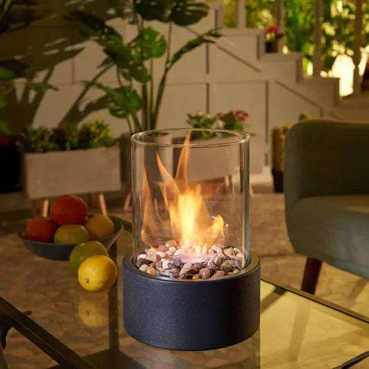 GlowLuxe - Elegant Portable Table Fire Lantern
