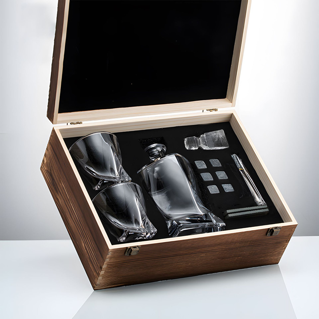 Luxury Crystal PrestigePour Decanter - Luxury Crystal Whisky Set