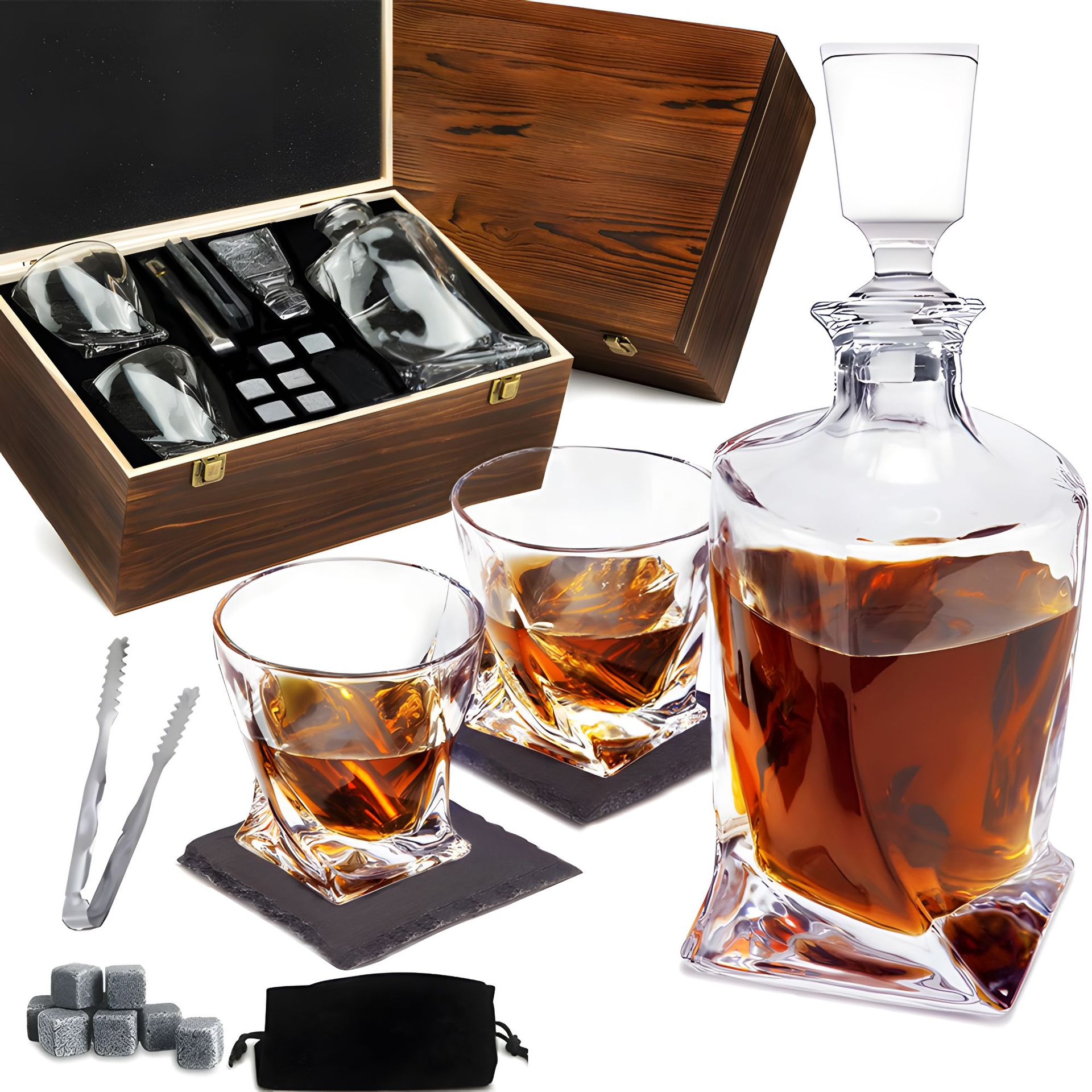 Luxury Crystal PrestigePour Decanter - Luxury Crystal Whisky Set