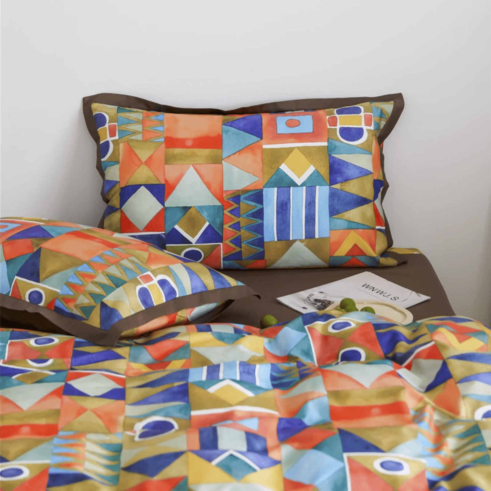 Shapes and Colors – Luxurious Egyptian Cotton Duvet Cover Set
