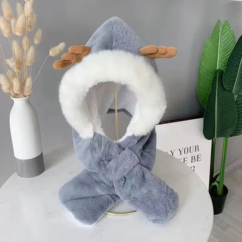 Mini Fashion Winter & Scarf - Cute Hat and Scarf in One