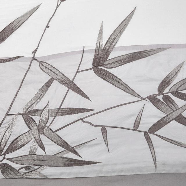 Bamboo White Bloom - Luxury Egyptian Cotton Duvet Cover Set