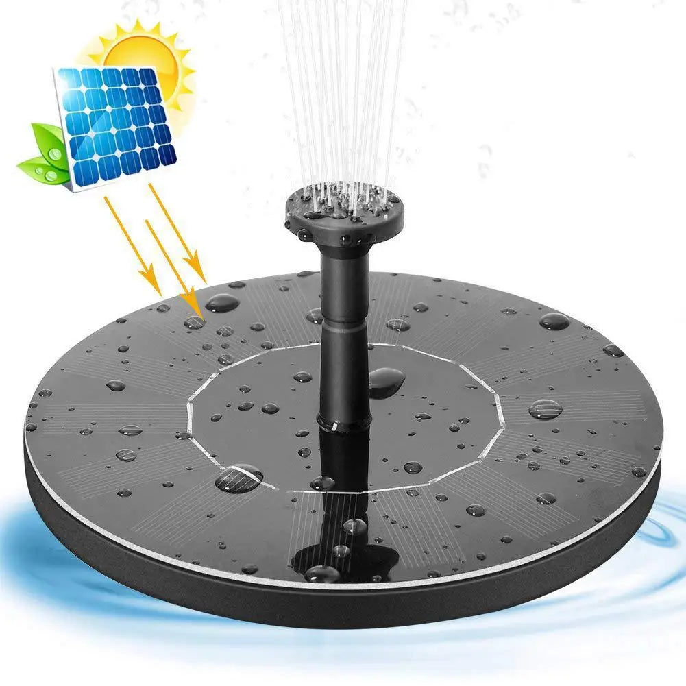 TranquilFlow – Soothing Garden Fountain with Sunlight
