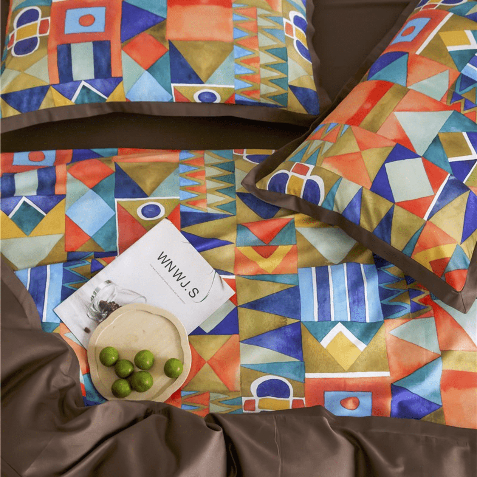 Shapes and Colors – Luxurious Egyptian Cotton Duvet Cover Set