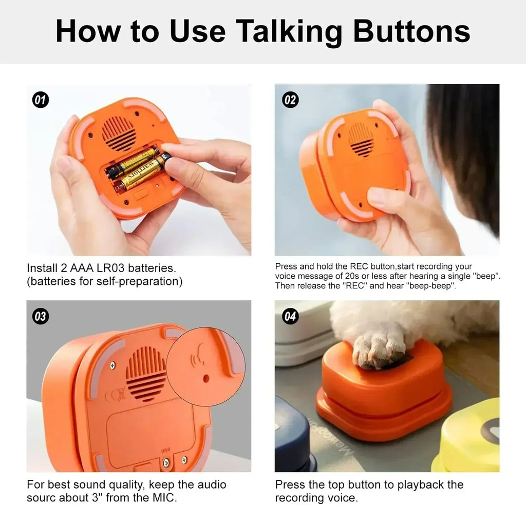 BarkTalk – Interactive Buttons for Dog Training