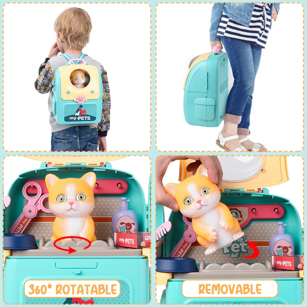 Pet Paradise - Portable Pet Grooming Kit for Kids