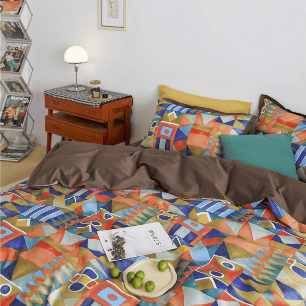 Shapes and Colors – Luxurious Egyptian Cotton Duvet Cover Set