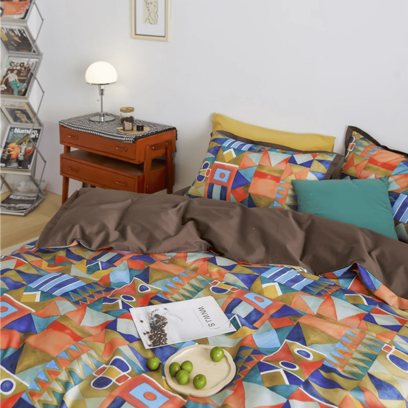 Shapes and Colors – Luxurious Egyptian Cotton Duvet Cover Set