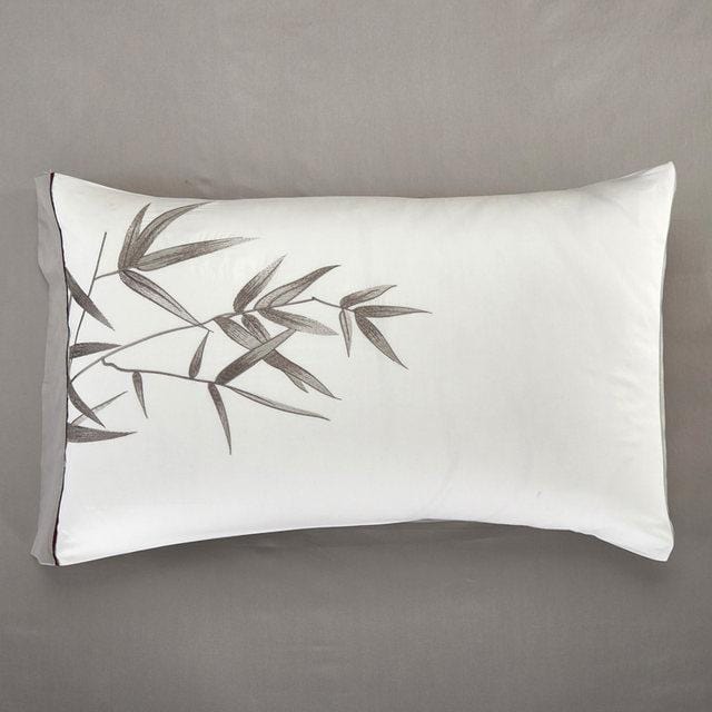 Bamboo White Bloom - Luxury Egyptian Cotton Duvet Cover Set