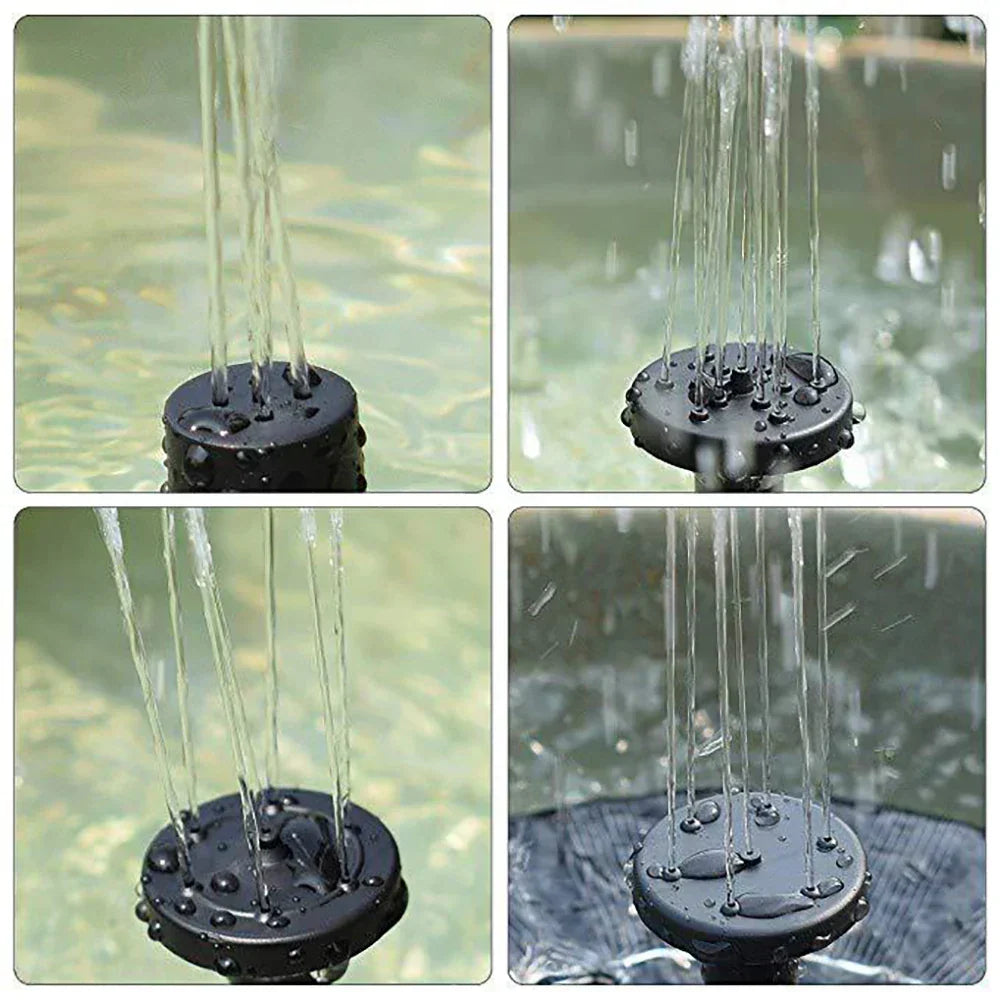 TranquilFlow – Soothing Garden Fountain with Sunlight