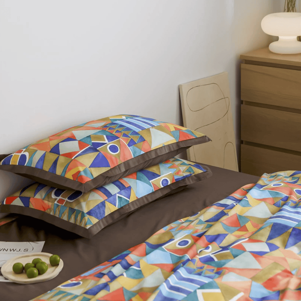 Shapes and Colors – Luxurious Egyptian Cotton Duvet Cover Set