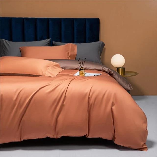 Prairie Orange – Luxury Egyptian Cotton Duvet Cover Set