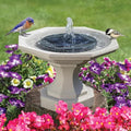 TranquilFlow – Soothing Garden Fountain with Sunlight