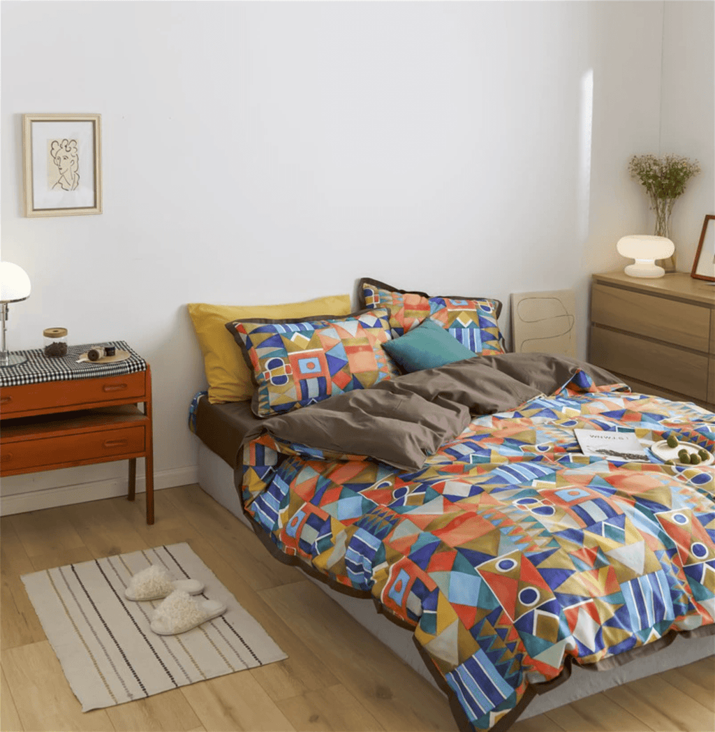 Shapes and Colors - Luxury Egyptian Cotton Duvet Cover Set
