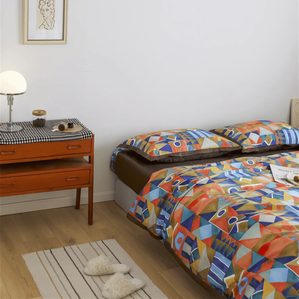Shapes and Colors - Luxury Egyptian Cotton Duvet Cover Set