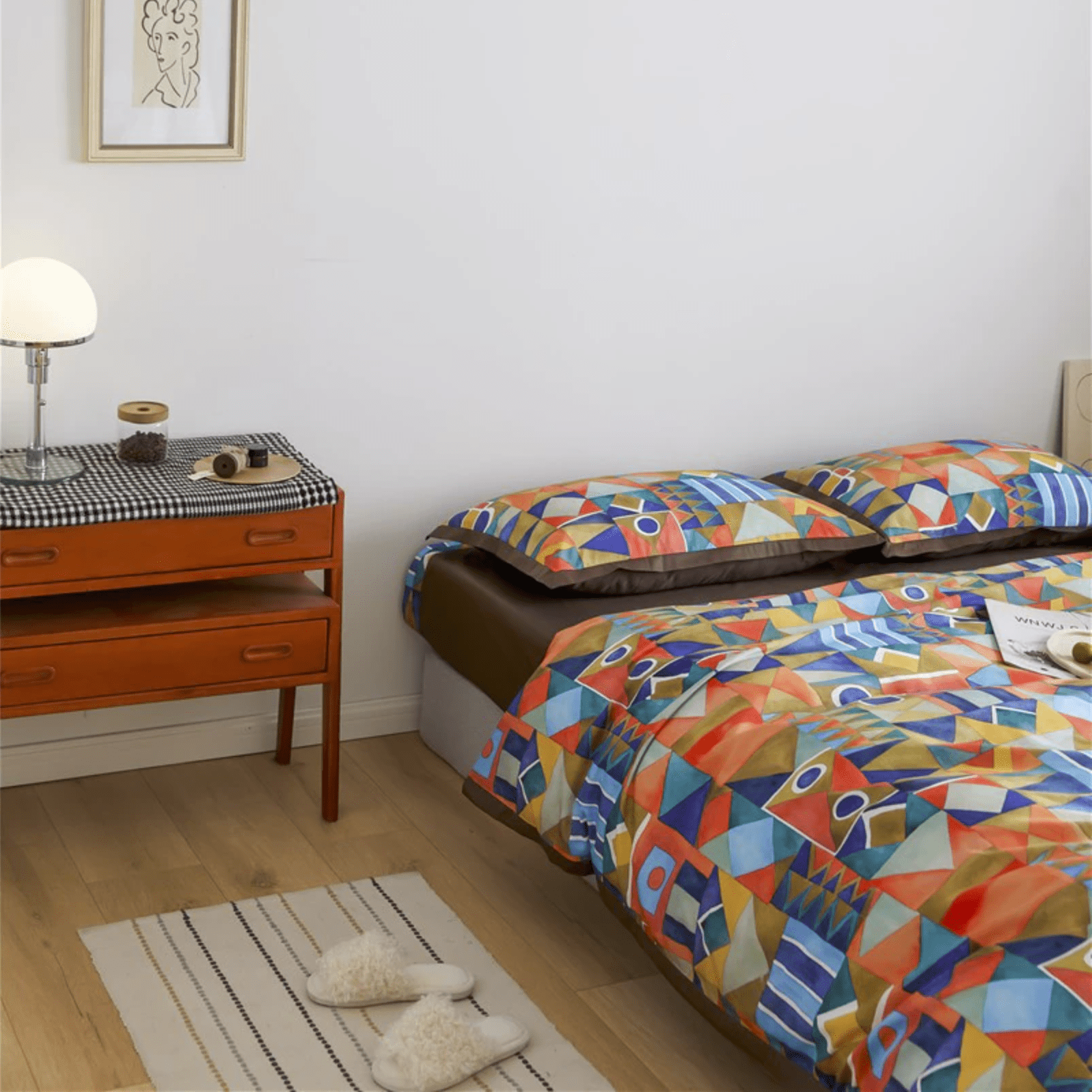 Shapes and Colors - Luxury Egyptian Cotton Duvet Cover Set