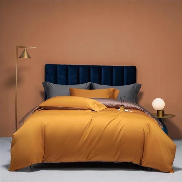 Prairie Orange – Luxury Egyptian Cotton Duvet Cover Set