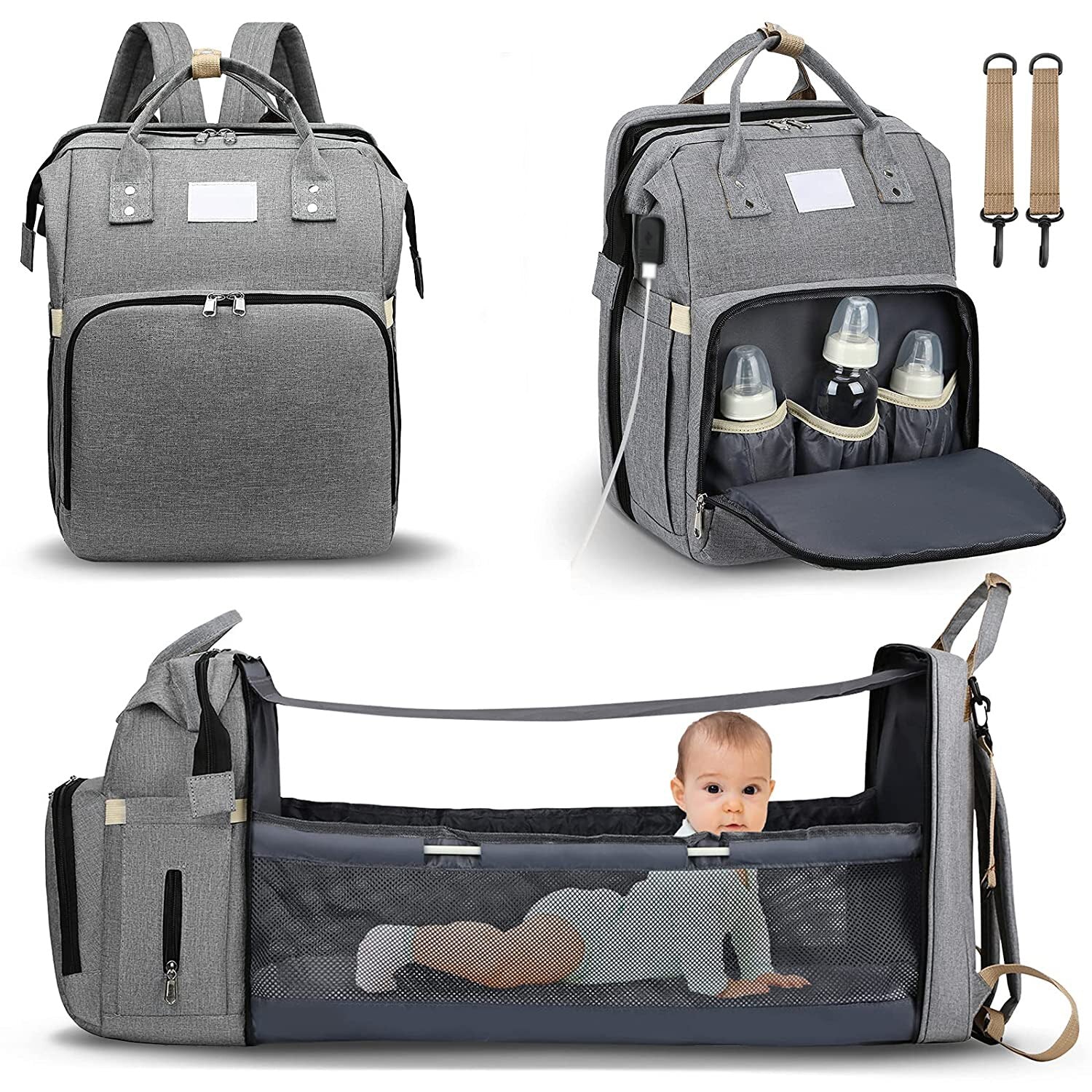 All-in-one Smart Mama Diaper Bag