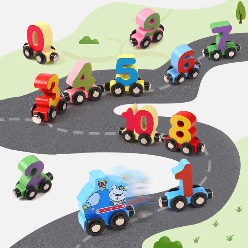 Magnetic Number Train - Educational Toy