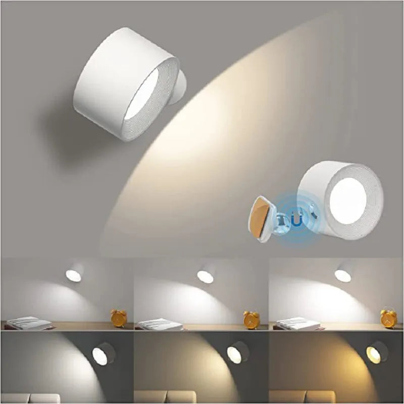 360° Wall Lamp - Cordless Rechargeable Wall Light