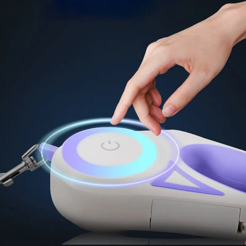 Automatic Dog Leash With Integrated Light