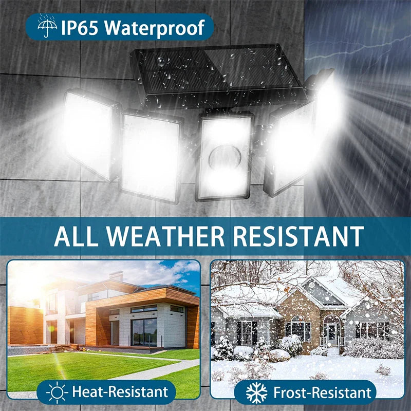 Wireless LED Solar Security Light - 100% Solar Powered!