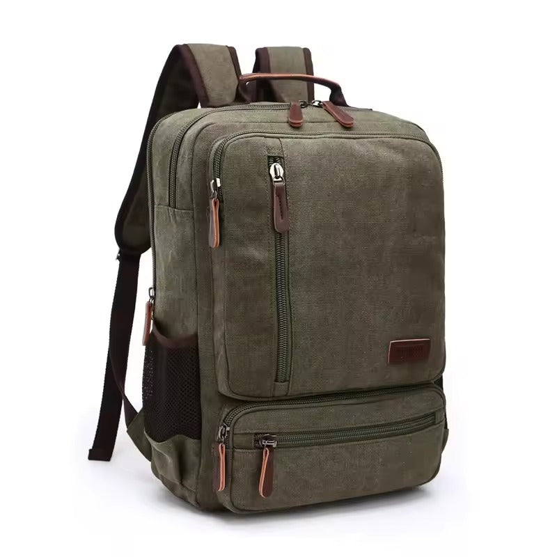 Vintage Canvas Backpack - Large Capacity Laptop Backpack Men