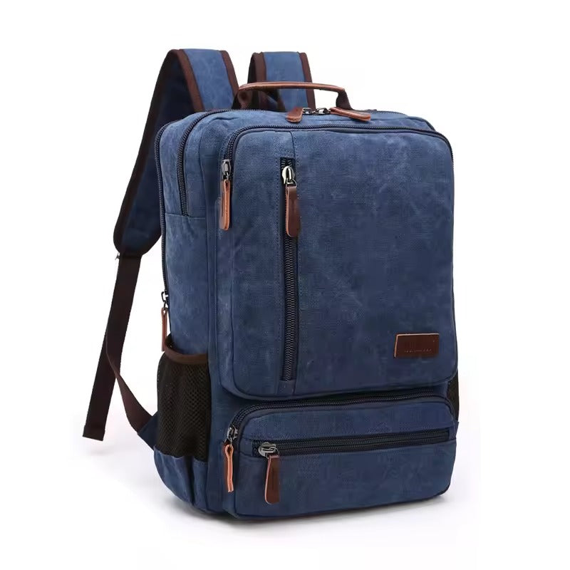 Vintage Canvas Backpack - Large Capacity Laptop Backpack Men